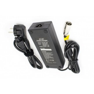 VHBW E-Bike / Pedelec accu oplader 54,6V / 1,8A / 100W met 3-pins XLR connector voor 48V accu's