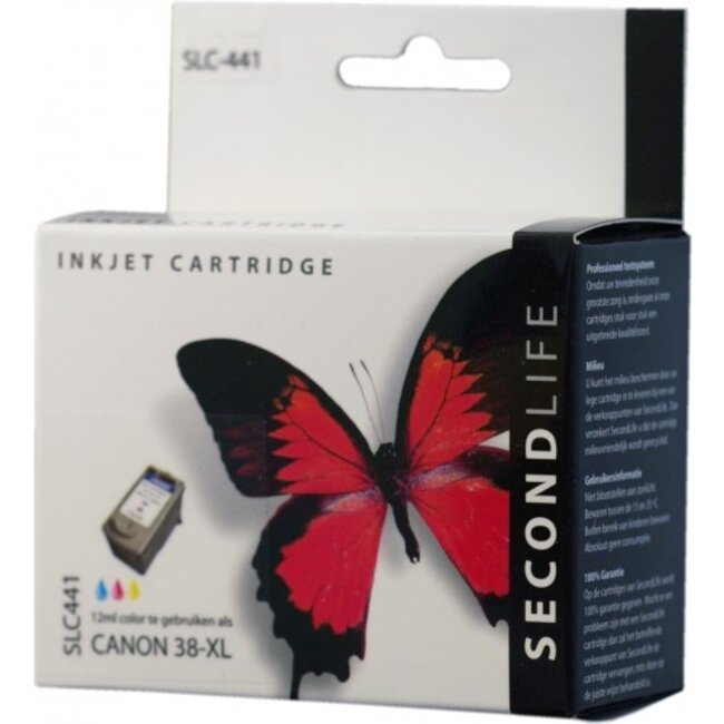 SecondLife inkt cartridge kleur voor Canon CL-38