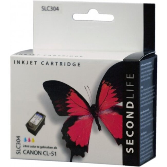 SecondLife inkt cartridge kleur voor Canon CL-51