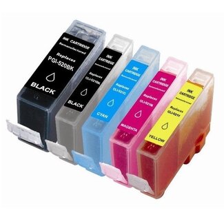 SecondLife Inkjets SecondLife Multipack inkt cartridges voor Canon PGI-520 en CLI-521
