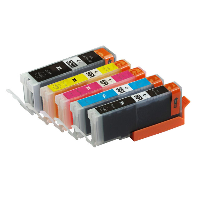 SecondLife Multipack inkt cartridges voor Canon PGI-550 en CLI-551