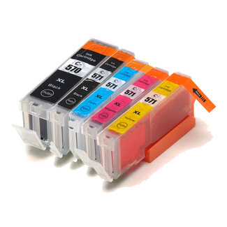 SecondLife Inkjets SecondLife Multipack inkt cartridges voor Canon PGI-570 en CLI-571