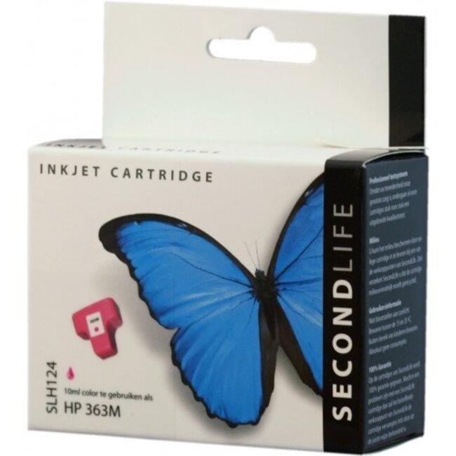 SecondLife inkt cartridge magenta voor HP type HP 363 XL