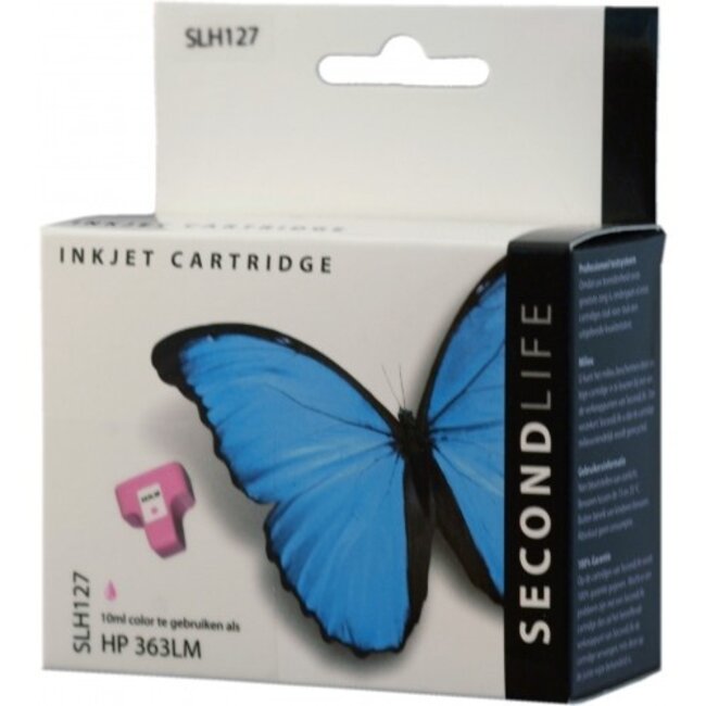 SecondLife inkt cartridge licht magenta voor HP type HP 363 XL