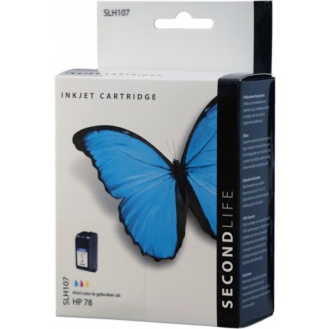 SecondLife inkt cartridge kleur voor HP type HP 78 XL