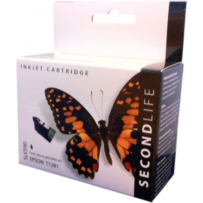 SecondLife inkt cartridge zwart voor Epson T1281