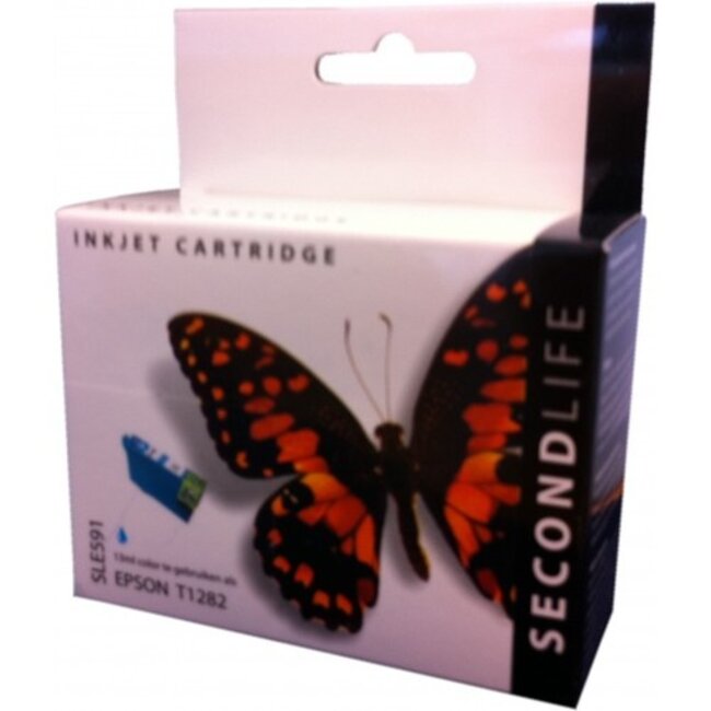 SecondLife inkt cartridge cyaan voor Epson T1282