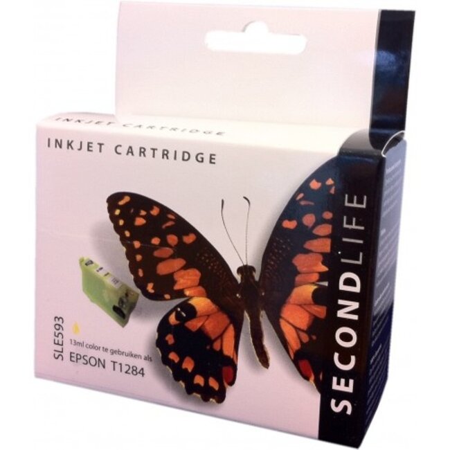 SecondLife inkt cartridge geel voor Epson T1284
