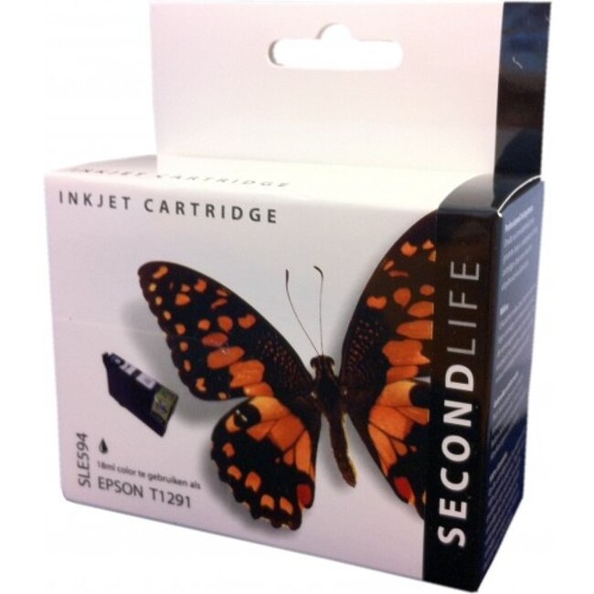 SecondLife inkt cartridge zwart voor Epson T1291
