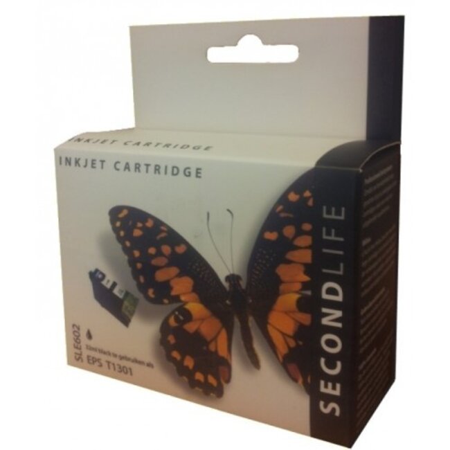 SecondLife inkt cartridge zwart voor Epson T1301
