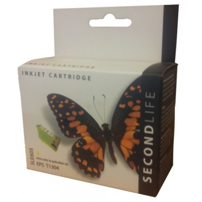 SecondLife inkt cartridge geel voor Epson T1304