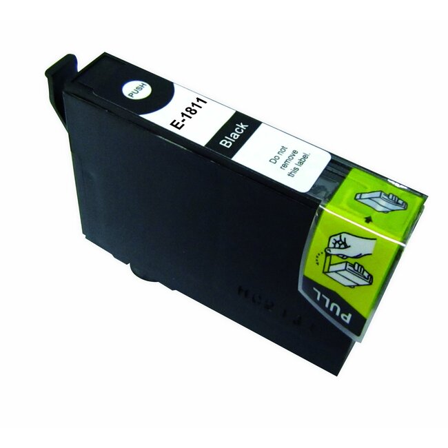 SecondLife inkt cartridge zwart voor Epson T1811 (18 XL)