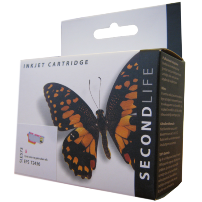 SecondLife inkt cartridge licht magenta voor Epson T2436 (24 XL)