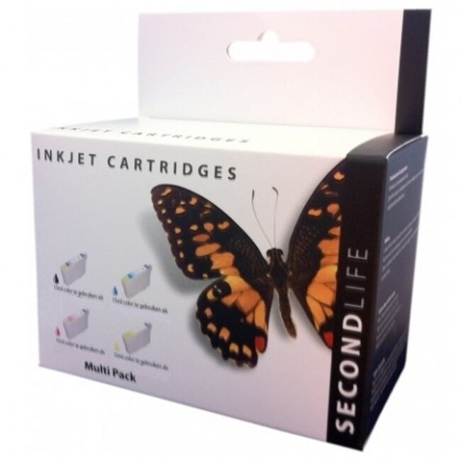 SecondLife Multipack inkt cartridges T2616 voor Epson T2621, T2632, T2633 en T2634 (26 XL)