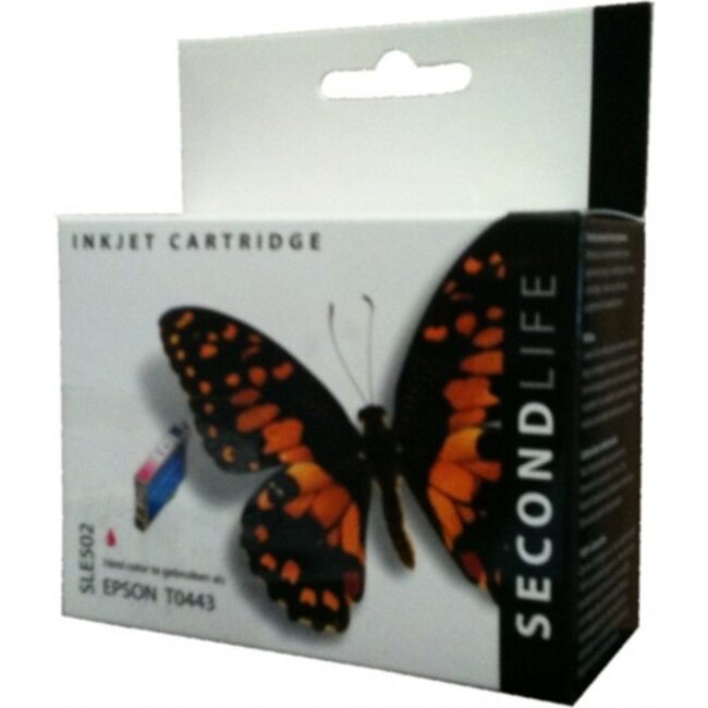 SecondLife inkt cartridge magenta voor Epson T0443