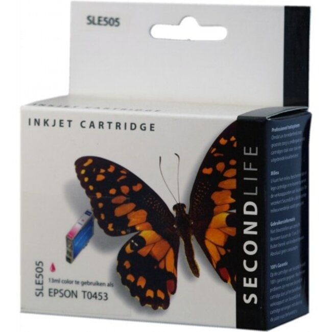 SecondLife inkt cartridge magenta voor Epson T0453