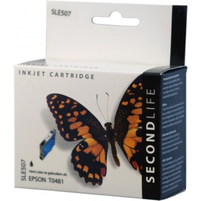 SecondLife inkt cartridge zwart voor Epson T0481