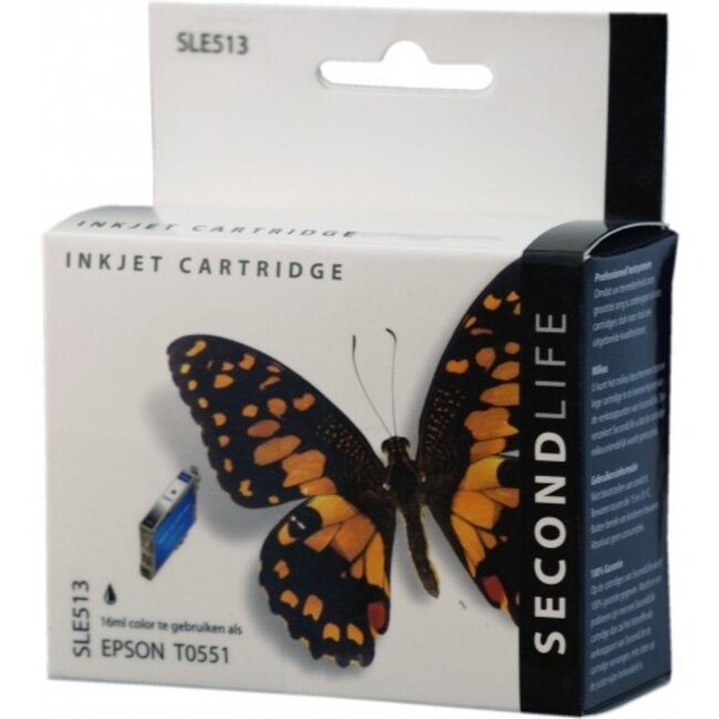 SecondLife inkt cartridge zwart voor Epson T0551