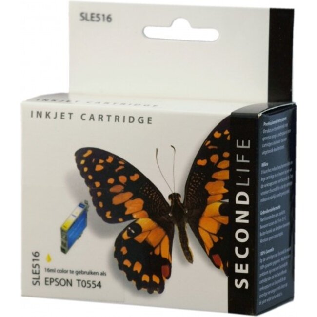 SecondLife inkt cartridge geel voor Epson T0554