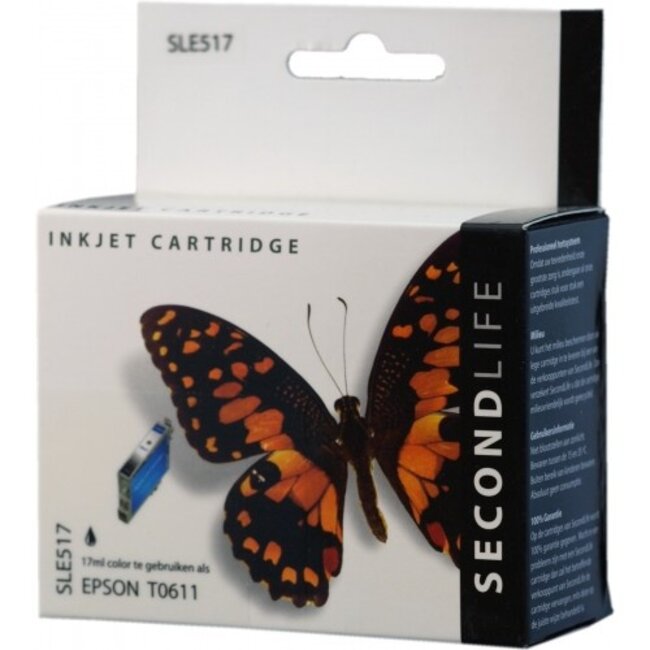 SecondLife inkt cartridge zwart voor Epson T0611