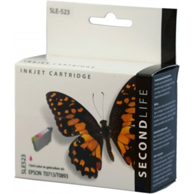 SecondLife inkt cartridge magenta voor Epson T0713