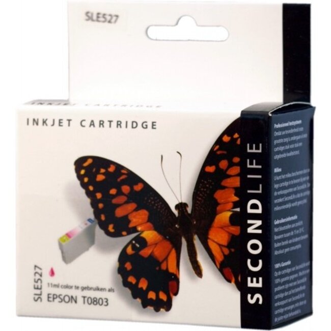 SecondLife inkt cartridge magenta voor Epson T0803