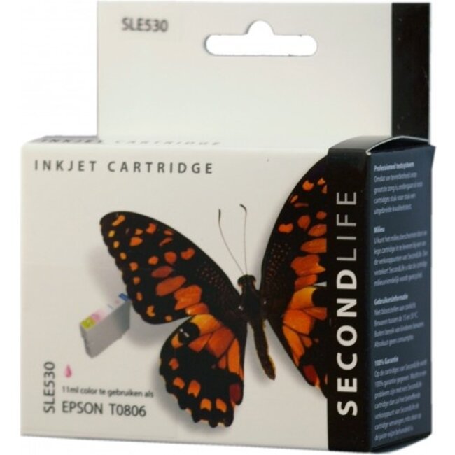 SecondLife inkt cartridge licht magenta voor Epson T0806