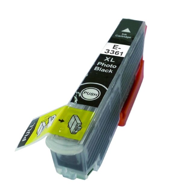 SecondLife inkt cartridge foto zwart voor Epson T3361 (33 XL)