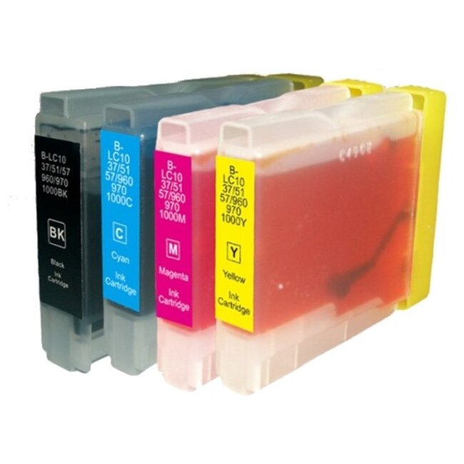 SecondLife Multipack inkt cartridges voor Brother LC-970 en LC1000 serie