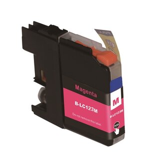 SecondLife Inkjets SecondLife inkt cartridge magenta voor Brother LC-123M