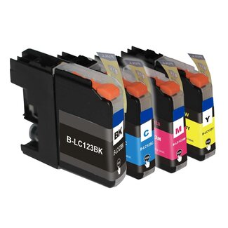SecondLife Inkjets SecondLife Multipack inkt cartridges voor Brother LC-123 serie