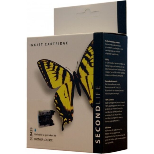 SecondLife inkt cartridge magenta voor Brother LC-1240M