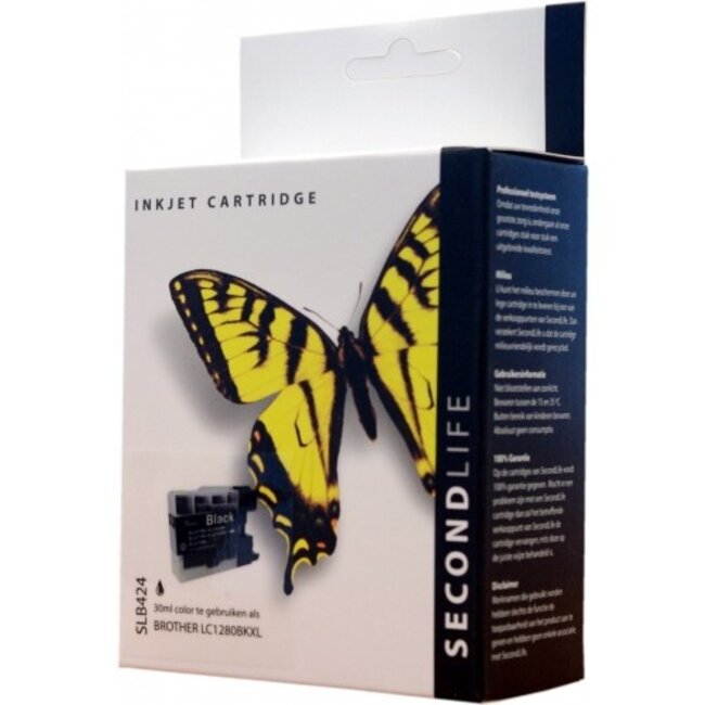 SecondLife inkt cartridge cyaan voor Brother LC-1280C XL