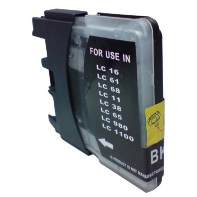 SecondLife inkt cartridge zwart voor Brother LC-980BK en LC1100BK