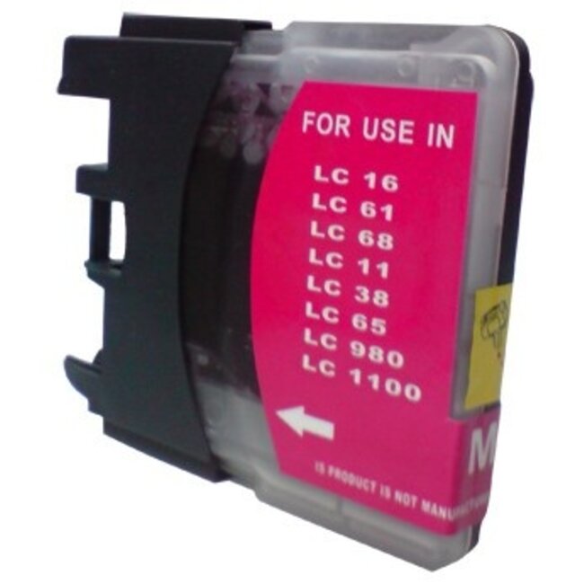 SecondLife inkt cartridge magenta voor Brother LC-980M en LC1100M