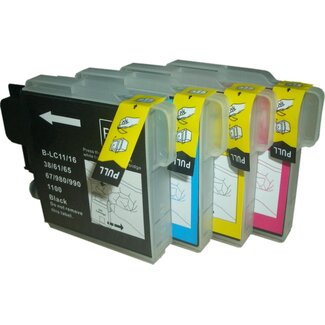 SecondLife Inkjets SecondLife Multipack inkt cartridges voor Brother LC-980 en LC1100 serie