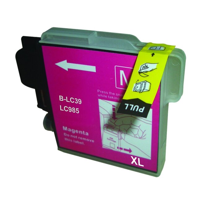 SecondLife inkt cartridge magenta voor Brother LC-985M