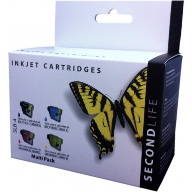 SecondLife Multipack inkt cartridges voor Brother LC-985 serie