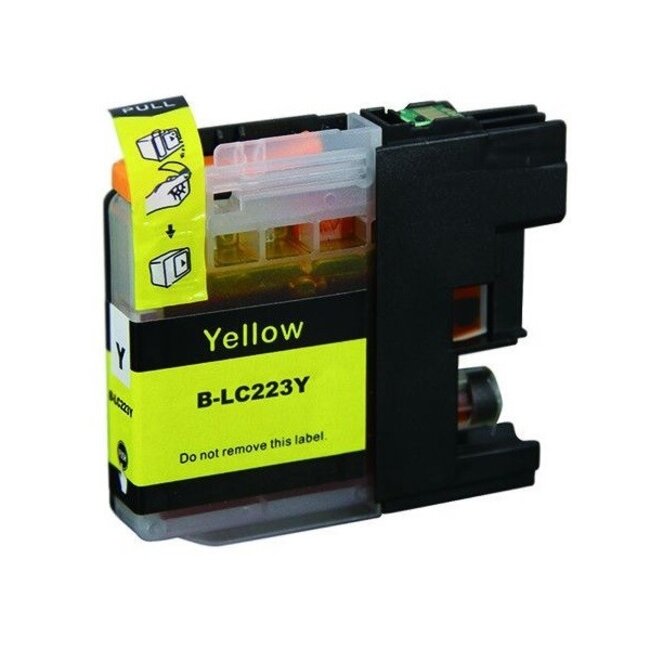 SecondLife inkt cartridge geel voor Brother LC-223Y