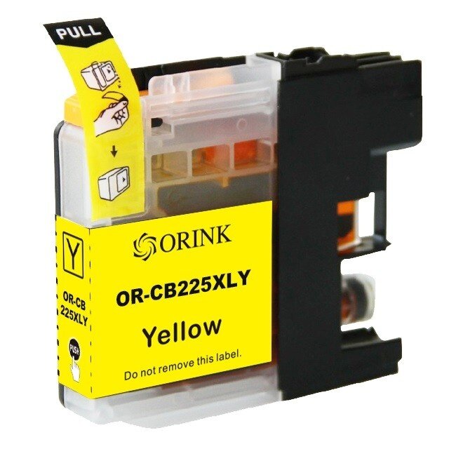 SecondLife inkt cartridge geel voor Brother LC-225Y XL