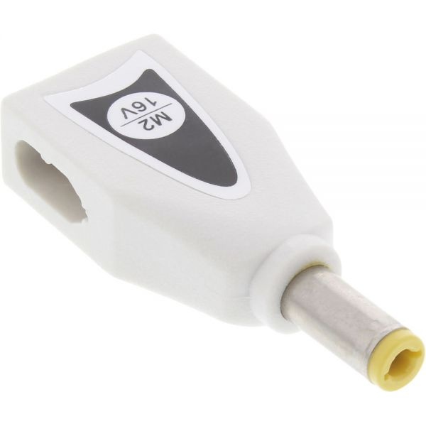 InLine M12 opzetplug 18,5V compatibel met HP en Compaq / wit | InLine