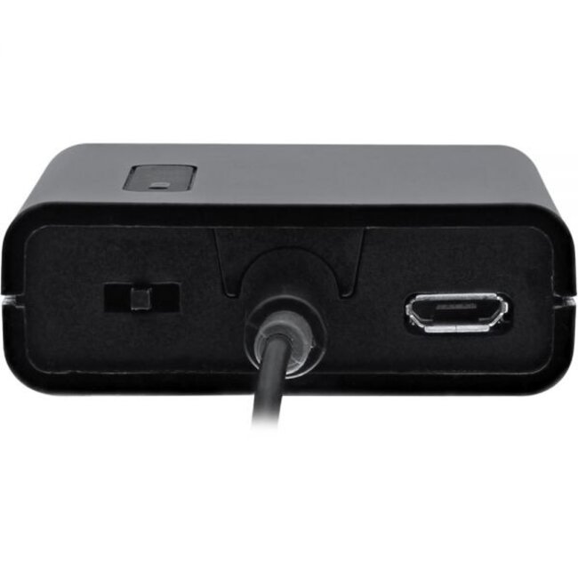 InLine Bass Boosting hoofdtelefoon splitter met versterker - 0,30 meter