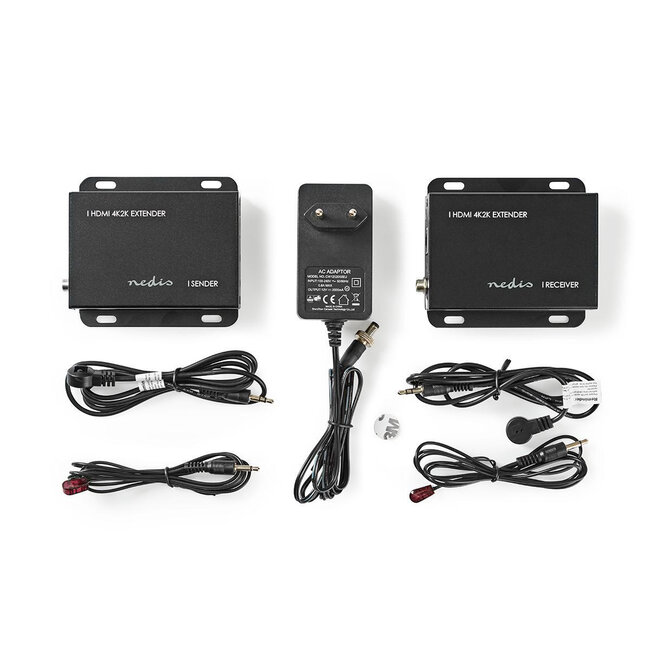 Nedis HDMI + IR verlenger over 1 netwerkkabel - 50 meter (4K 30Hz)