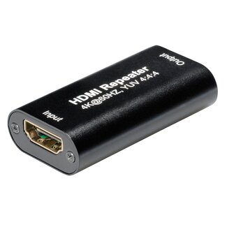 Transmedia HDMI repeater - versie 2.0 (4K 60Hz HDR) - 20m in / 20m uit