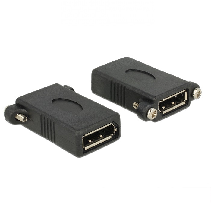 DisplayPort inbouwadapter (v-v) - versie 1.1 (2560 x 1600) / zwart