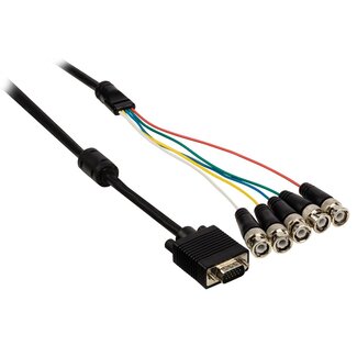 Good Connections VGA (m) - 5x BNC (m) videokabel / zwart - 1,5 meter