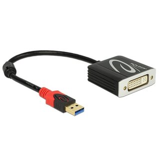 DeLOCK DeLOCK USB3.0 naar DVI adapter - 0,20 meter
