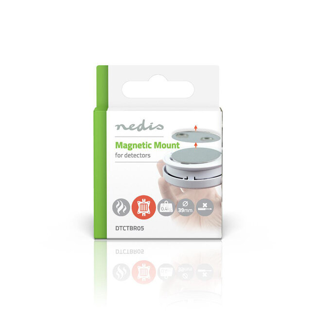 Nedis magneetbevestiging voor rookmelders - 39 mm