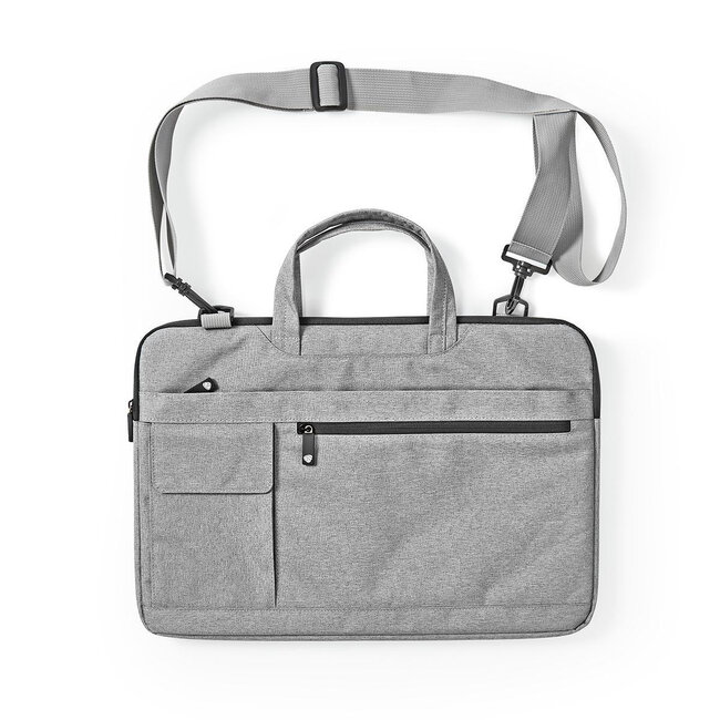 Nedis notebooktas met schouderriem en opbergvakken voor 15 inch t/m 16 inch notebooks / grijs