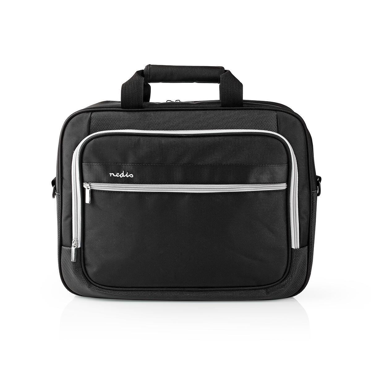 Nedis notebooktas met schouderriem en opbergvakken voor 15 inch t m 16 inch notebooks zwart Onlinekabelshop